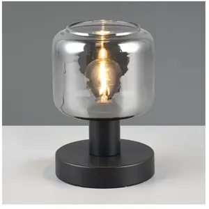 TRIO Smoke glazen tafellamp Mataro - 564100132 pas cher
