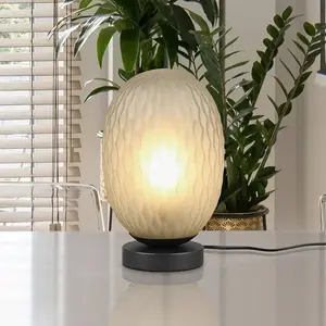 Lampe de table, facette, EXCL.1XE27, hauteur: 25,5CM, diam: 18CM Trio pas cher