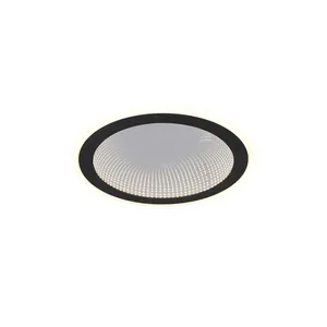 PLAFONNIER LED REALITY GLACE, R67681132, 21,5W, 2600lm, noir pas cher