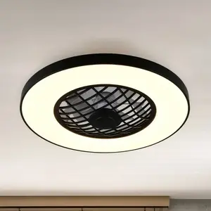 Trio Lighting - plafonnier led avec ventilateur intégré et télécommande - r64462102 pas cher