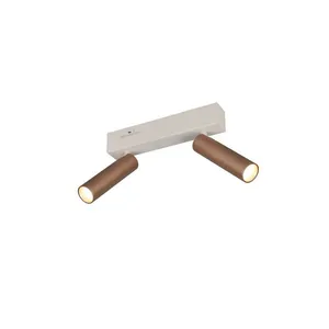 Trio Plafonnier lampe de salon lampe métal café LED SMD interrupteur v... pas cher