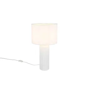 RL Lampe de table, lampe d'appoint, lampe de chevet, céramique blanche... pas cher
