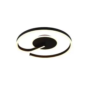 RL Plafonnier LED applique murale lampe de salon noir interrupteur var... pas cher