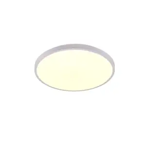 RL Plafonnier LED lampe de salon lampe de plafond blanc dimmable télécommande D 49 cm pas cher
