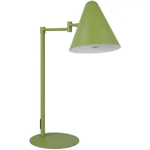 Trio, Lampe de table, 563900115 Cosima E14 Tischleuchte  15cm Grün pas cher