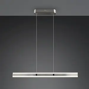 Trio, Suspension, 331210107 Arcola LED Pendelleuchte 36W dimmbar Nickel Matt CCT einstellbare Lichtfarbe (4100 lm)