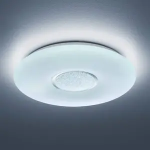 Reality - Plafonnier led Dimmable Moderne Akina Ø41 cm Blanc Trio Lighting pas cher