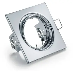Trio - Jura Spot Encastrable Carré 1xGU10 Chrome 8x8 cm Lighting pas cher