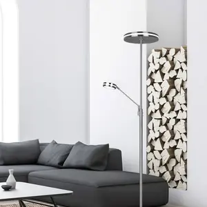 Trio Franklin - Staande leeslamp - Nikkel pas cher