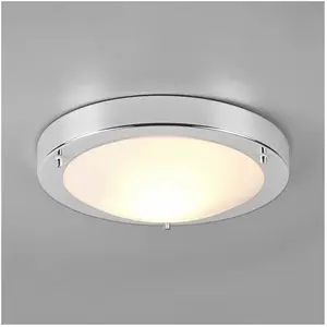 TRIO 6801011-06 PLAFONNIER 60 W E27 CHROME VERRE OPAL DÉPOLI pas cher
