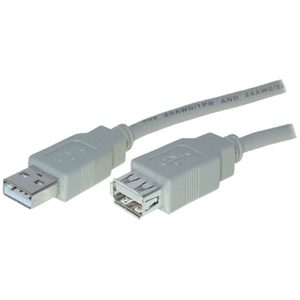 divers Helos - Rallonge de câble USB - USB (M) pour USB (F) - USB 2.0 - 3 m pas cher