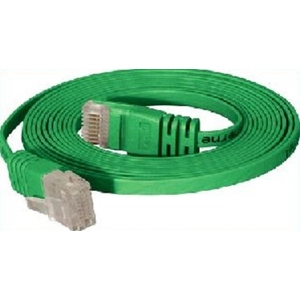 S-Conn Tecline - Cordon de raccordement - RJ-45 (M) pour RJ-45 (M) - 15 m - UTP - CAT 6 - moulé, plat - vert pas cher
