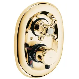 Kludi, Robinetterie de salle de bains, Robinet thermostatique 1926 UP doré pas cher