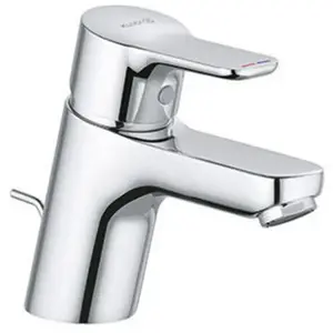 Kludi, Robinetterie de salle de bains, PURE & EASY Mélangeur lavabo 60 avec vidage métal chromé pas cher