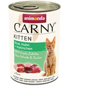 animonda Carny Kitten 12 x 400 g pour chaton - boeuf, poulet & lapin pas cher
