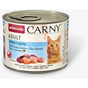 6x200g Adult poulet, saumon Animonda Carny - Pâtée pour chat pas cher