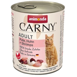 6x800g Adult dinde, poulet et crevettes Animonda Carny - Pâtée pour chat