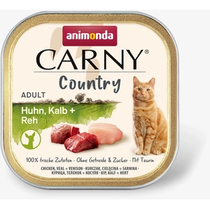 32x100g Country Adult poulet, veau, chevreuil Animonda Carny - Pâtée p... pas cher