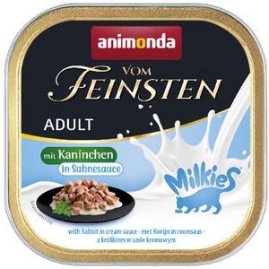 animonda Vom Feinsten Adult Milkies en sauce 32 x 100 g pour chat - lapin à la crème pas cher