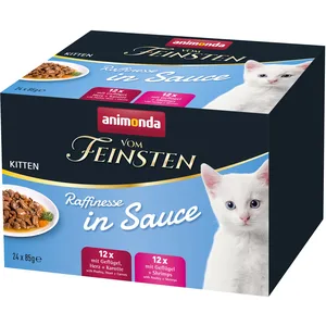 24x85g Lot mixte animonda Vom Feinsten Kitten Raffinesse en sauce pour... pas cher