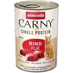 Comparateur de prix : 6x400g Single Protein Adult pur boeuf Animonda Carny - Pâtée pour chat