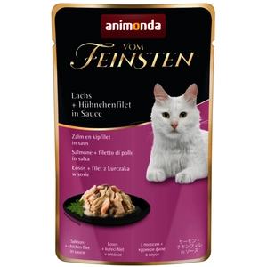 Comparateur de prix : animonda Vom Feinsten Adult en sauce 18 x 50 g pour chat - saumon + fi...