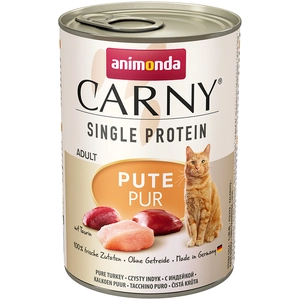 Comparateur de prix : 6x400g Single Protein Adult pure dinde Animonda Carny - Pâtée pour cha...