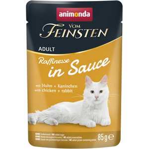 24x85g Poulet & Lapin animonda Délices raffinés nourriture humide pour chats pas cher