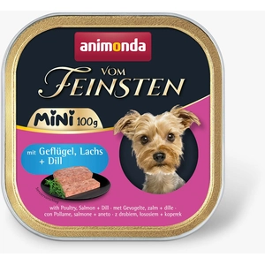 Comparateur de prix : animonda vom Feinsten Adult Mini 32 x 100 g pour chien - volaille, saumon, aneth