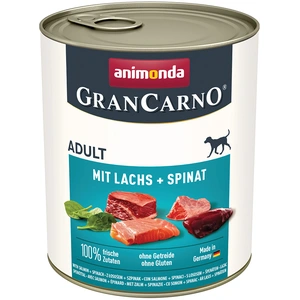 GranCarno Adult 6x800g - met zalm & spinazie pas cher