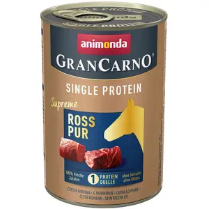 Comparateur de prix : Animonda GranCarno Adult Ross pur 400g (Menge: 6 Je Bestelleinheit)