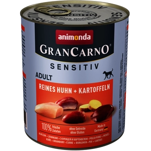 Comparateur de prix : Animonda Dog - GranCarno Adult Sensitive 6x800g - Kip & Aardappel