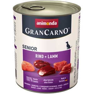 Animonda GranCarno Original Senior - Rund met Lam - 6 x 800 g pas cher