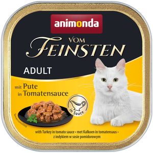 6x100g Adult NoGrain en sauce Animonda Vom Feinsten, dinde & sauce à la tomate - Pâtée pour chat pas cher