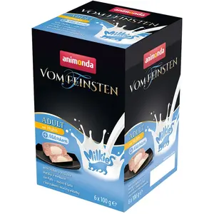 36x100g Adult Milkies poulet & coeur au lait Animonda Vom Feinsten - P... pas cher