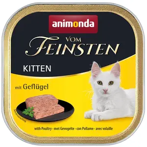 6x100g Kitten volaille Animonda Vom Feinsten - Pâtée pour chaton pas cher