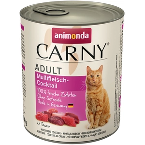 6x800g Adult Animonda Carny, cocktail multi-viandes - Pâtée pour chat pas cher