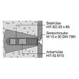 Hewi, Miroir, Matériel de fixation 801/805 Poignée de support pour béton cellulaire (P2) pas cher