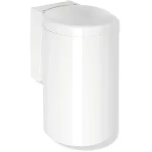 Hewi Corbeille SERIE 477 capacité env. 6 l blanc pur, Poubelle, Blanc pas cher