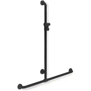 Hewi, Miroir, Main courante de douche SERIE 801 se 1100mm horizontale 762mm noir profond pas cher