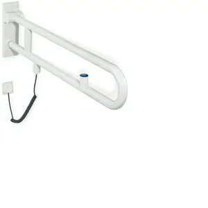 Hewi, Miroir, Grille de soutien version E. SERIE 801 Bouton de chasse 850mm blanc pur pas cher