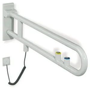 Hewi, Miroir, Grille de soutien version E. SERIE 801 pivotant bouton rinçage/fonctions jaune 90cm blanc (7.80 x 25.90 cm) pas cher