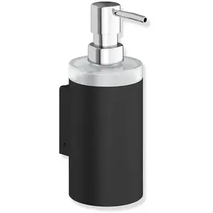 Hewi, Distributeur de savon + porte-savon, Distributeur de savon SYSTEM 900 Halt. sw profond mat Distributeur verre cristal pas cher