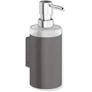 Hewi, Distributeur de savon + porte-savon, Distributeur de savon SYSTEM 900 H gris foncé Perlglim mat profond Sp Kr-Gl pas cher