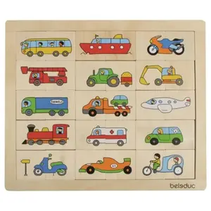 Beleduc - Diverse opties - Transportpuzzel, Memory of Match & Mix pas cher