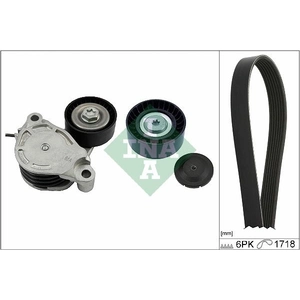 Schaeffler INA Kit de courroie d'accessoire pour MINI: MINI & BMW: X1, Série 2, X2 (Ref: 529 0516 10)