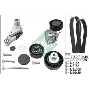 Schaeffler INA Kit de courroie d'accessoire pour BMW: Série 3, Série 5, X5, Z4 (Ref: 529 0053 10)
