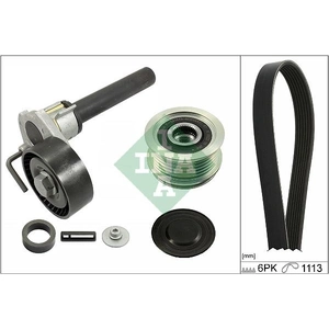 Schaeffler INA Kit de courroie d'accessoire pour AUDI: TT, A3 & VOLKSWAGEN: Golf Cabriolet, Tiguan, Golf, Eos, Passat, Scirocco (Ref: 529 0514 20)