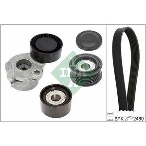 Schaeffler INA Kit de courroie d'accessoire pour AUDI: A6, A4, Q7, A5, A8, A7 & VOLKSWAGEN: Touareg (Ref: 529 0538 10)