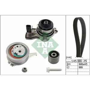 Schaeffler INA Pompe à eau + kit de courroie de distribution pour SEAT: Ibiza, Toledo & SKODA: Fabia, Rapid & AUDI: A1 (Ref: 530 0665 30)